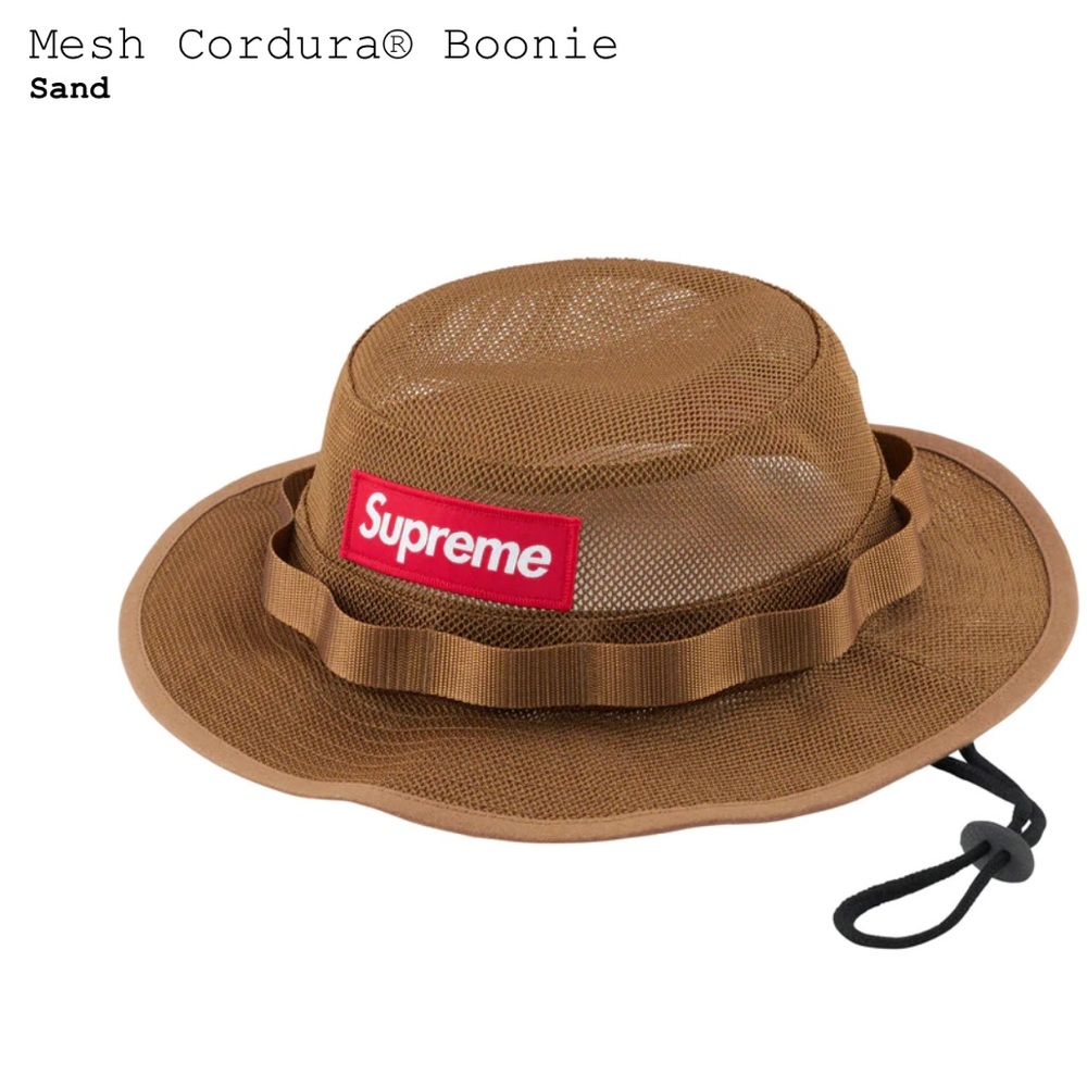 Supreme-Mesh hat. Brown and red. Never worn.